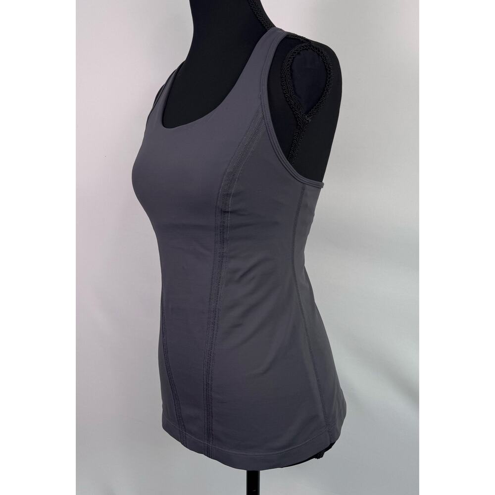 Lululemon Gray Racerback Athletic Tank Top Size Small - Picture 3 of 7